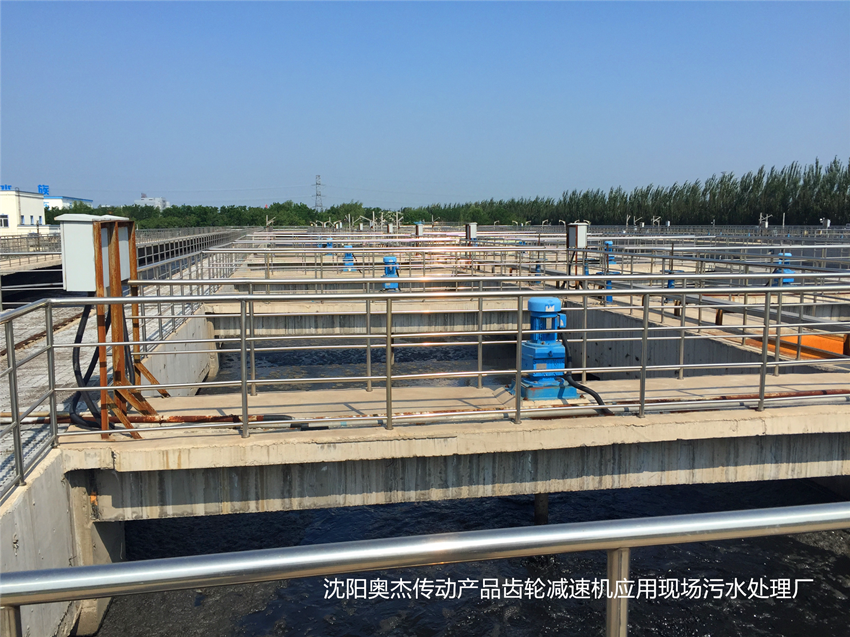 沈阳奥杰齿轮减速机应用在处理厂